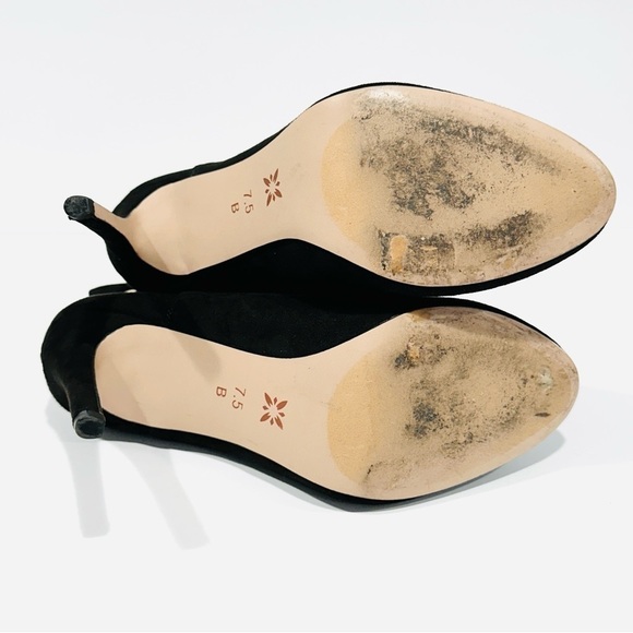 BCBGeneration Lexi Black Ankle Charm Heeled Stiletto Booties - Picture 6 of 7